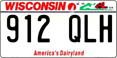WI license plate 912QLH