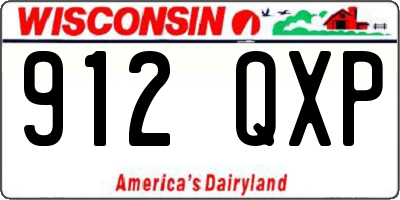 WI license plate 912QXP