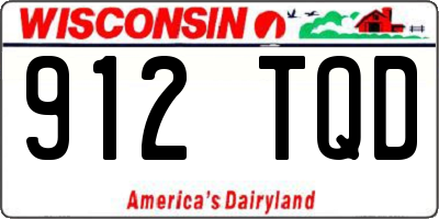 WI license plate 912TQD