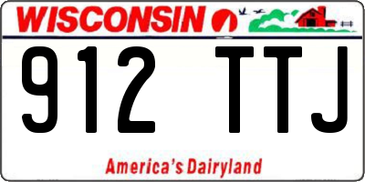 WI license plate 912TTJ