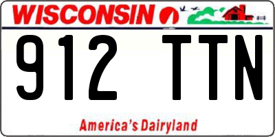 WI license plate 912TTN