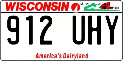 WI license plate 912UHY