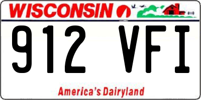 WI license plate 912VFI