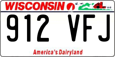 WI license plate 912VFJ