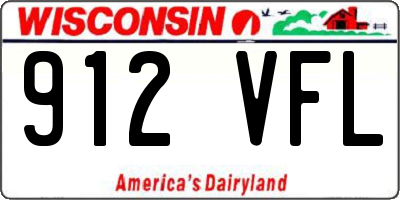 WI license plate 912VFL
