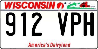 WI license plate 912VPH