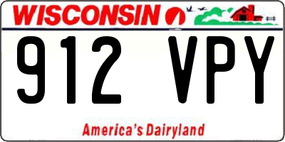 WI license plate 912VPY