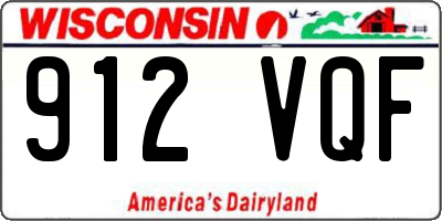 WI license plate 912VQF