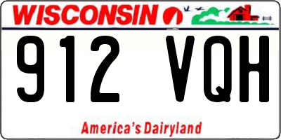 WI license plate 912VQH