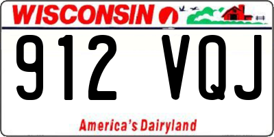 WI license plate 912VQJ