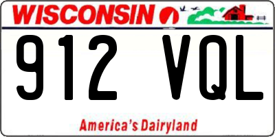 WI license plate 912VQL