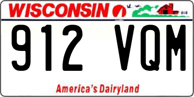 WI license plate 912VQM