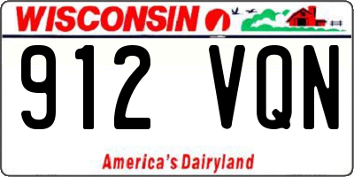 WI license plate 912VQN