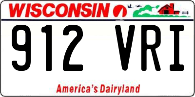 WI license plate 912VRI