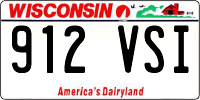 WI license plate 912VSI