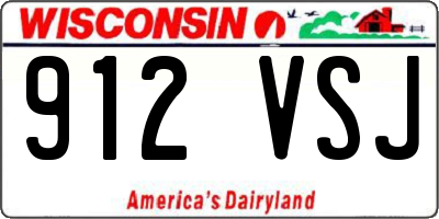 WI license plate 912VSJ