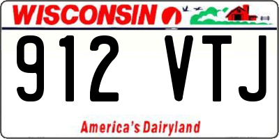 WI license plate 912VTJ