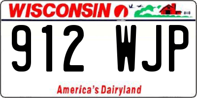 WI license plate 912WJP