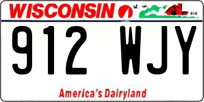 WI license plate 912WJY