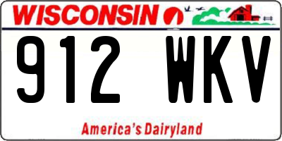 WI license plate 912WKV