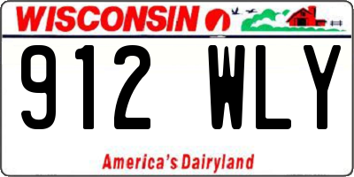 WI license plate 912WLY