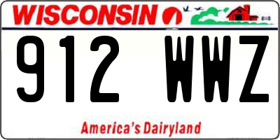 WI license plate 912WWZ