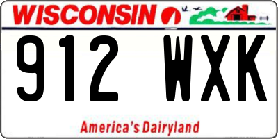 WI license plate 912WXK