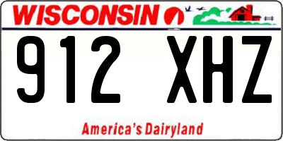 WI license plate 912XHZ