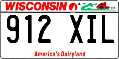 WI license plate 912XIL