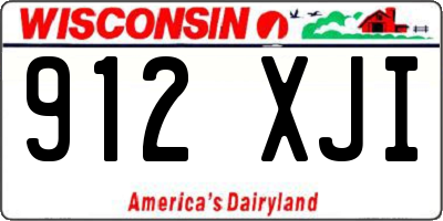 WI license plate 912XJI