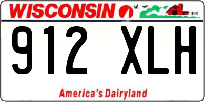 WI license plate 912XLH