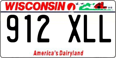 WI license plate 912XLL