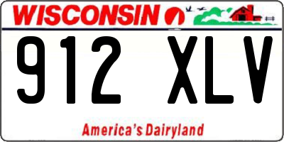 WI license plate 912XLV