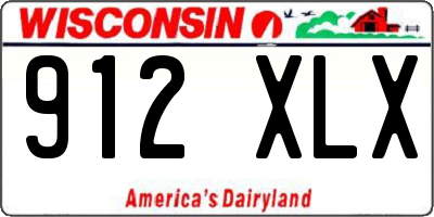 WI license plate 912XLX