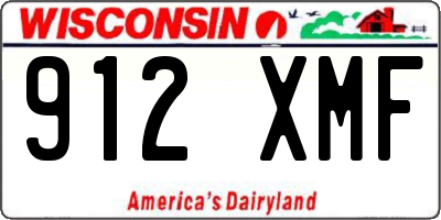 WI license plate 912XMF