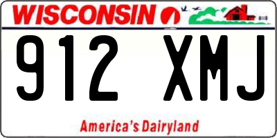 WI license plate 912XMJ
