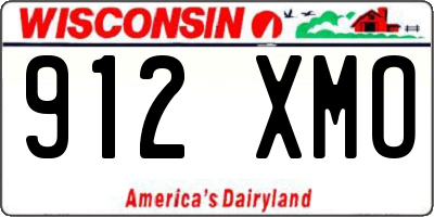 WI license plate 912XMO