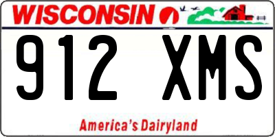 WI license plate 912XMS