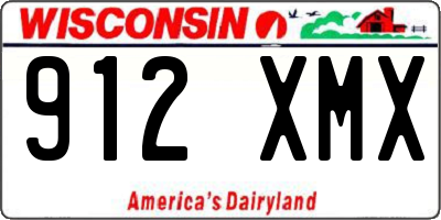 WI license plate 912XMX
