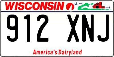 WI license plate 912XNJ