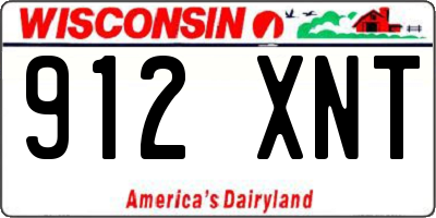 WI license plate 912XNT
