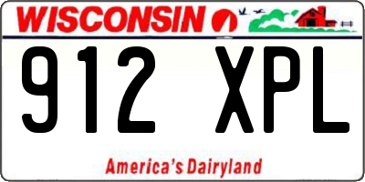 WI license plate 912XPL