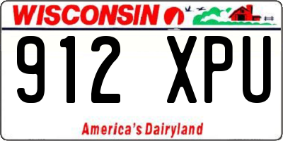 WI license plate 912XPU