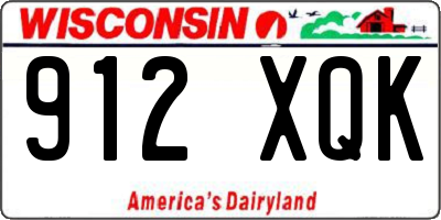 WI license plate 912XQK
