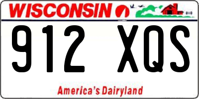 WI license plate 912XQS