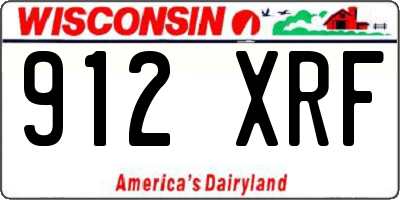 WI license plate 912XRF
