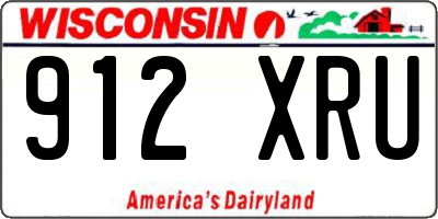 WI license plate 912XRU