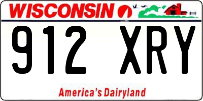 WI license plate 912XRY