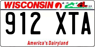 WI license plate 912XTA