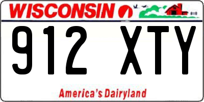 WI license plate 912XTY